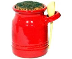 Amazing Cookware SaliÃ¨re en Terre Cuite avec louche Rouge