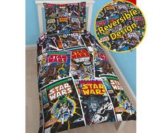 Star Wars Housse de Couette réversible Motif pour lit Simple