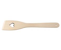 Fackelmann 30911 Spatule CÅur 30cm en Bois de hÃªtre, Beige, 30 x 7,8 x 0,5 cm