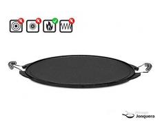 Vaello La Valenciana Plat rond en fonte Argenté, Fer forgé, Argenté, 32 cm