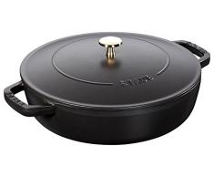 Staub 40511-473-0 Chistera Sauteuse Fonte Noir mat 24 cm