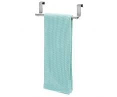 InterDesign Forma porte serviette salle de bain sans perÃ§age, petit support serviette en acier inoxydable, argentÃ©