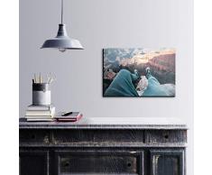 Bonamaison DÃ©coration Murale Impression sur Toile, Dimensions: 60 x 40 Cm - ConÃ§u et fabriquÃ© en Turquie