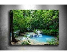 Bonamaison Peinture sur toile, multicolore, 50 x 70 cm - Conçu et fabriqué en Turquie