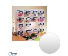 Really Useful Boîte de Rangement Organiseur de Rangement Plastique 0.3 Litre Lot de 16 - Couleur : Clair