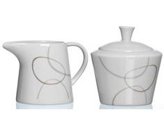 Ritzenhoff & Breker Alina Marron / 593822 Sucrier et pot à lait 2 pièces