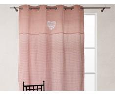 Soleil docre 031710 Chambres DHotes Rideau Coton Rose 240 x 140 cm