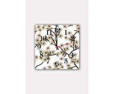 Bonamaison Horloge Murale en MDF, Multicolore, 30 x 30 cm