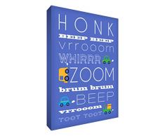 Feel Good Art 128â04 zoomcar Format A4 30,5 x 20,3 cm Ãpaisseur dart Toile dÃ©corative Murale Bleu