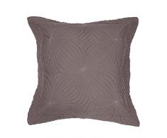 douceur dintÃ©rieur housse de coussin 40x40 cm microfibre florencia taupe