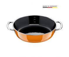 Silit Passion Sauteuse avec couvercle en verre et cÃ©ramique fonctionnelle Silargan Orange Ã 28 cm, Orange foncÃ©., 28 centimeters