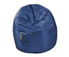Pushbag 11-BA3-OX-marina Pouf, Polyester, Marin, 70 x 70 cm