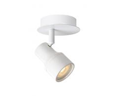 Lucide 17948/05/31 Spot Plafond MÃ©tal 4,5 W GU10 Blanc 12 x 10,5 x 13,5 cm