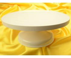 Pati-Versand 11531 Plateau Tournant Haut Plastique, Blanc, 31 x 14 x 31 cm