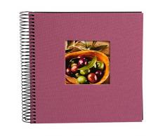 Goldbuch Album Photo Ã Spirales, Bella Vista, avec fenÃªtre Ouverture, 20Â x 20Â cm, 40Â Pages Noires, Lin, Fuchsia, 12708