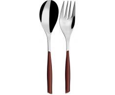 BUGATTI GLMA-021F11/12 Glamour FenÃªtre Set de 2 Couverts de Service en BoÃ®te Rouge Marsala 16,5 x 4,2 x 30 cm