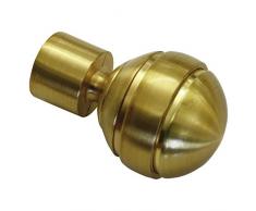 GARDINIA Embouts pour tringle Ã rideau, 2 embouts boule, SÃ©rie Chicago, MÃ©tal, Laiton, DiamÃ¨tre: 20 mm
