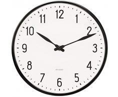 Arne Jacobsen 43633 Horloge Murale, Aluminium, WeiÃ, 21 cm