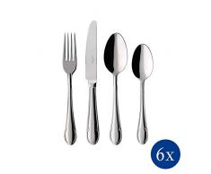Villeroy & Boch Mademoiselle Couverts de table pour 6 personnes, 24 piÃ¨ces, Acier inoxydable