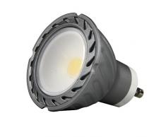 Lighted COB Ampoule LED 50 K GU10, 8 W, gris, 50 x 58 mm