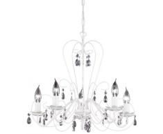 Honsel 18415 Lampe suspension Blanc/transparent