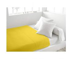 Soleil dOcre 216820 Drap Plat Coton 57 Fils Jaune 260 x 300 cm