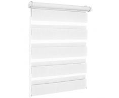 Rollmaxxx Store Enrouleur Standard Laisse Passer la lumiÃ¨re latÃ©rale, Polyester Acier ABS, Blanc, 40 x 150 cm