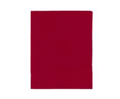Essix - Housse de couette Royal Line Percale de Coton Rouge carmin 140 x 200 cm