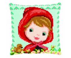 Kit coussin au point de croix Chaperon rouge