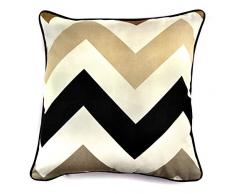 Fusion Chevron Housse de Coussin, 100% Coton, Peau, Cushion (Filled): 43 x 43cm