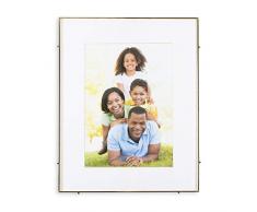 Madeleine Home Cadre Photo en métal doré rectangulaire Fait Main pour la Maison, Le Bureau, Le Salon, la Chambre à Coucher, 41 x 8 x 51 cm