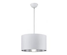 Trio-Leuchten 308200189 Lampe Suspendue, MÃ©tal, WeiÃ Matt/Silber