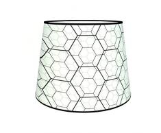 Abat-jours 7111306822920 Conique Karo Lampadaire, Tissus/PVC, Multicolore