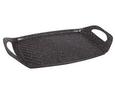 Kamberg - 0008105- Plancha 44 x 29 cm - Fonte daluminium - RevÃªtement pierre - Tous feux dont induction - Sans PFOA