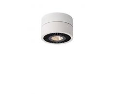 Lucide 33157/10/31 Spot Plafond Aluminium 10 W Integrated Blanc 17,5 x 13 x 17,5 cm