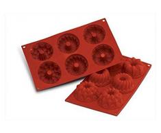 Silikomart 20.061.00.0060 SF061 Moule ThÃ¨me Fantaisie 6 CavitÃ©s Silicone Terre Cuite