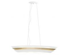 Brilliant 59574/30 Suspension, mÃ©tal/Plastique, Blanc-Or