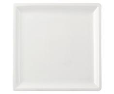 HOTELWARE Assiette Cadre, 25,5Â cm, Porcelaine, Blanc