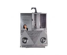 douceur dintÃ©rieur rideau a oeillets 140x280 cm polyester argent frosty gris