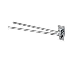 Haceka Porte Serviette Standard tournant, Métal, Argent, 30 x 10 x 10 cm