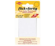 Kleiber 145 cmÂ² Ruban nylon rÃ©paration autocollant rapide Blanc cassÃ© - 25 x 5,8 x 0,02 cm