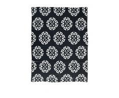 Vical Home Plaid Noir/Blanc 150Â x 125Â cm