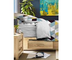 CALITEX Parure 3 pièces 260x240 cm SCANDINAVE, 100Pourcent_Coton, Multicolore, 260_x_240_cm