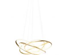 Kare Design 60715-P Grande lampe suspendue, dorÃ©, 75 x 75 x 120 cm