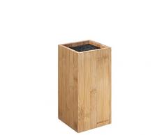 Zassenhaus 54163Â Bloc Couteaux Bambou carrÃ©, Bambou, Marron, 12Â x 12Â x 23Â cm