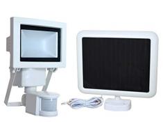 Tibelec 345860 projecteur solaire, Blanc