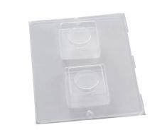 efco Moule - 2 photophores carrés, Transparent, Mat, env. A4