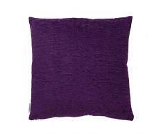 B&H Coussin en Polyester Moderne 45x45x2 cm Aubergine