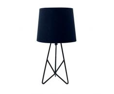 Lampe Ã poser Sabine, lampe dÃ©corative mÃ©tal, 40 W, noir, Ã¸ 18 x H 33 cm