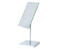 MSV 140600 Miroir rectangulaire sur Pied Chrome, Acier, Métal